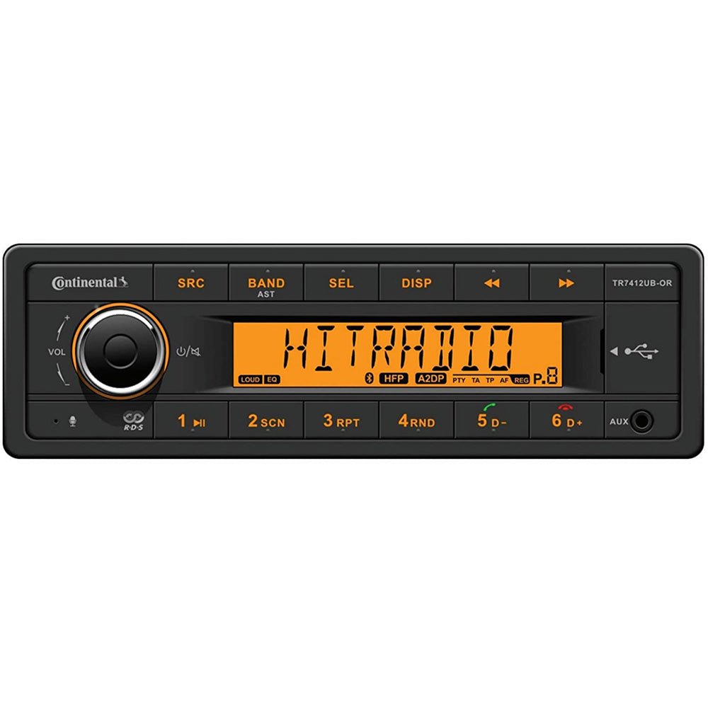 Continental Stereo w/AM/FM/BT/USB - 12V - Get Tight Gear