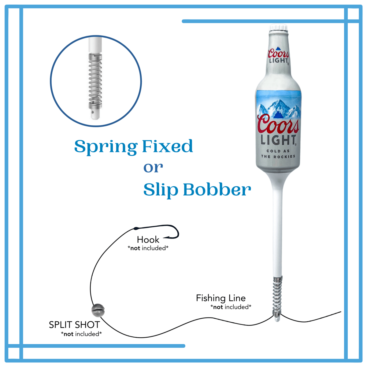 Coors Light Premium Fish Bobbers - 3 pcs - Get Tight Gear