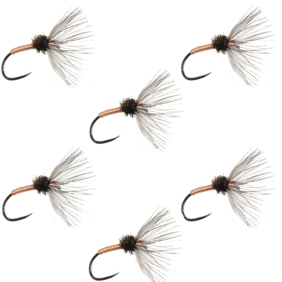 Copper Sakasa Kebari - 6 Tenkara Flies - Size 14 - Get Tight Gear