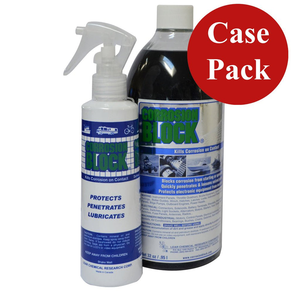 Corrosion Block 32oz Bottle with Pump - Non - Hazmat, Non - Flammable & Non - Toxic *Case of 4* - Get Tight Gear