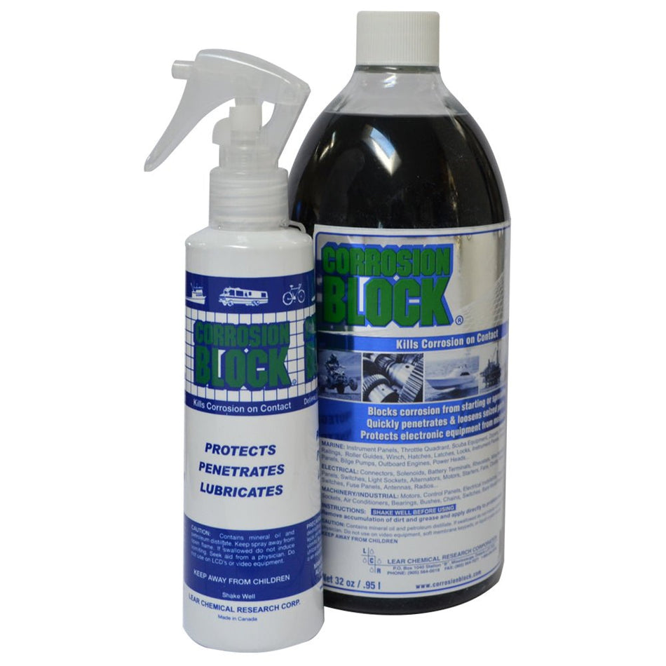 Corrosion Block 32oz Bottle w/Pump - Non - Hazmat, Non - Flammable & Non - Toxic - Get Tight Gear