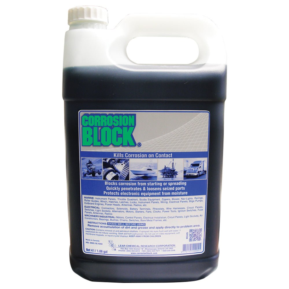 Corrosion Block Liquid 4 - Liter Refill - Non - Hazmat, Non - Flammable & Non - Toxic - Get Tight Gear