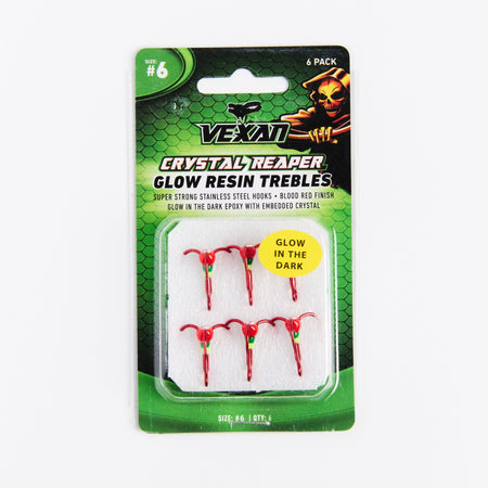 Crystal Reaper Treble Hooks (6pk) - Get Tight Gear