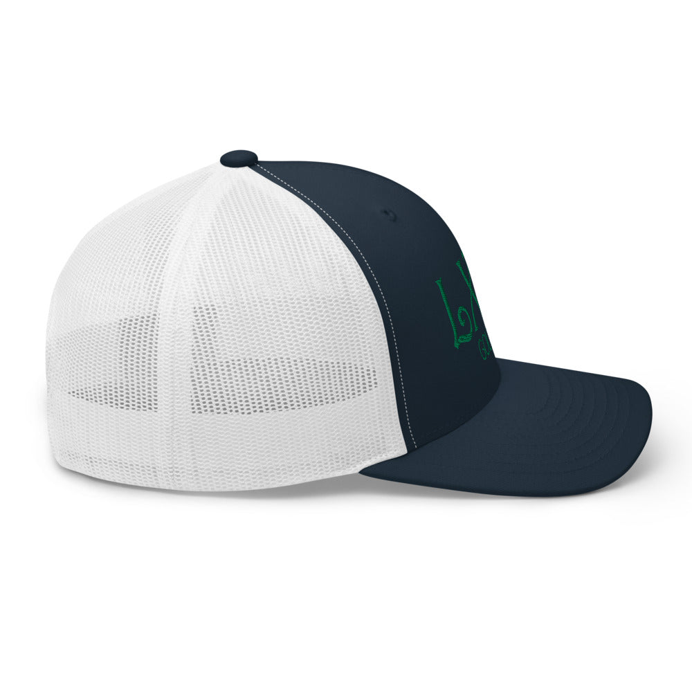 Curve Logo Trucker Cap - Green Logo - Get Tight Gear