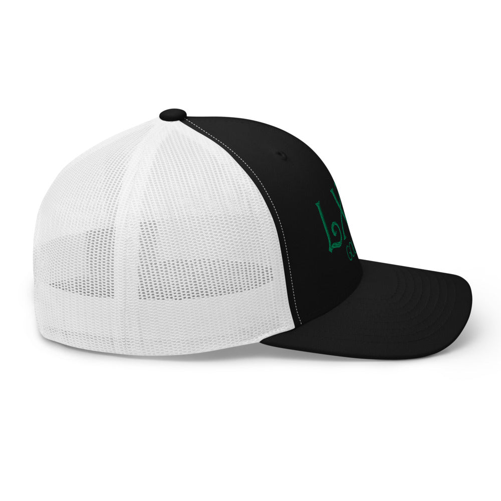 Curve Logo Trucker Cap - Green Logo - Get Tight Gear