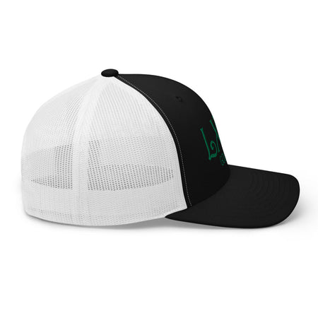 Curve Logo Trucker Cap - Green Logo - Get Tight Gear