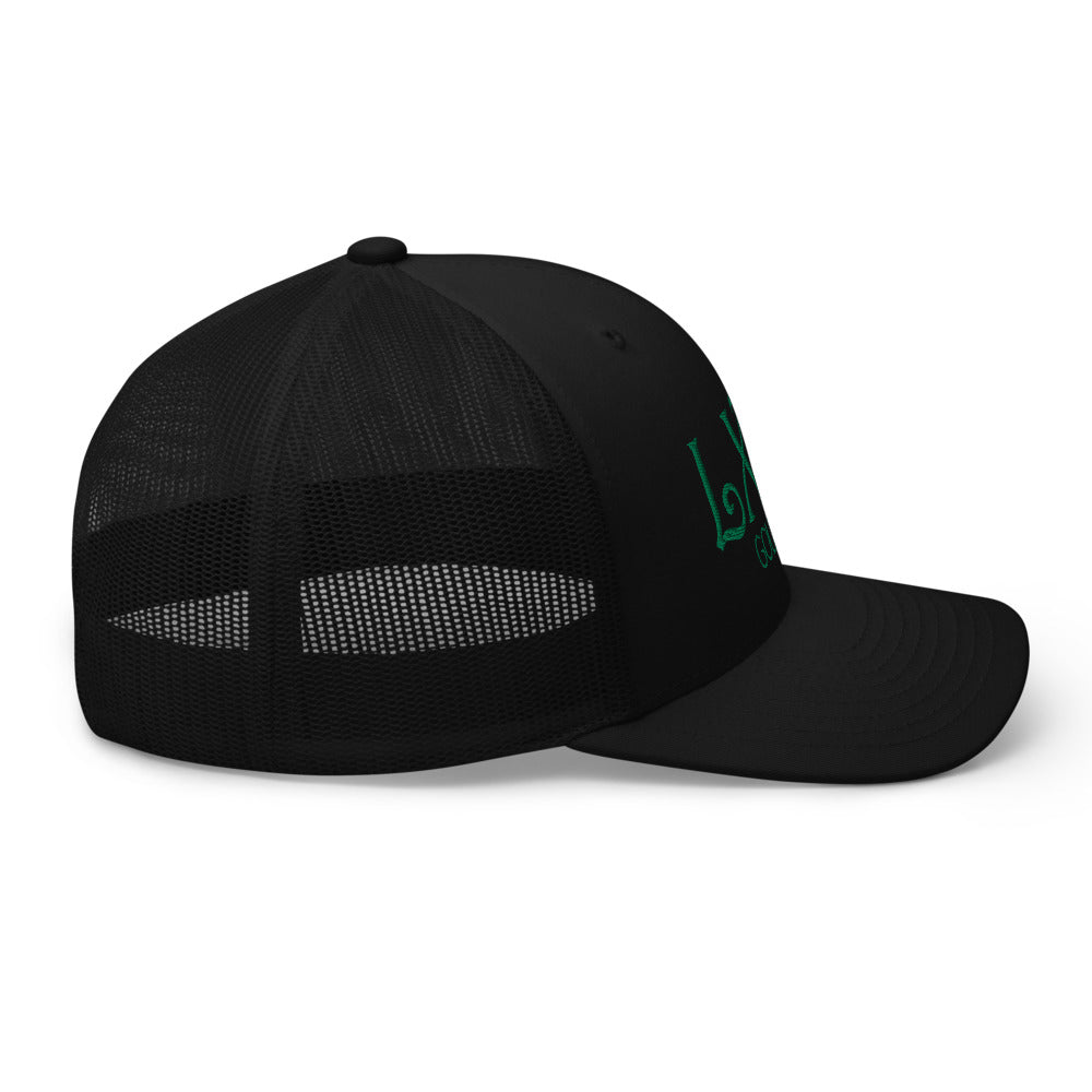 Curve Logo Trucker Cap - Green Logo - Get Tight Gear