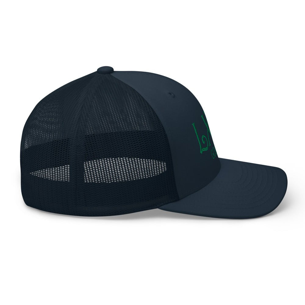 Curve Logo Trucker Cap - Green Logo - Get Tight Gear