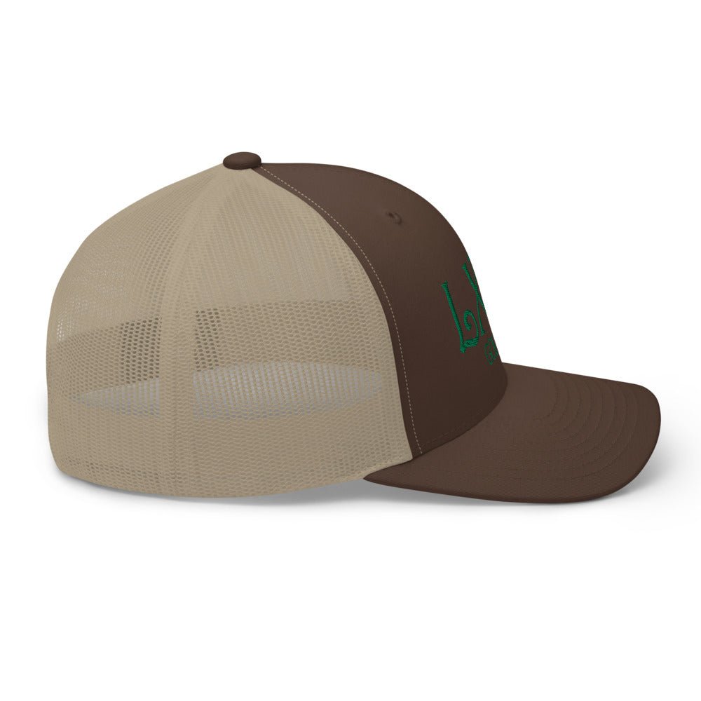 Curve Logo Trucker Cap - Green Logo - Get Tight Gear