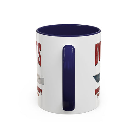 Custom Coffee Mug - Boats Make Me Happy Design - Get Tight Gear