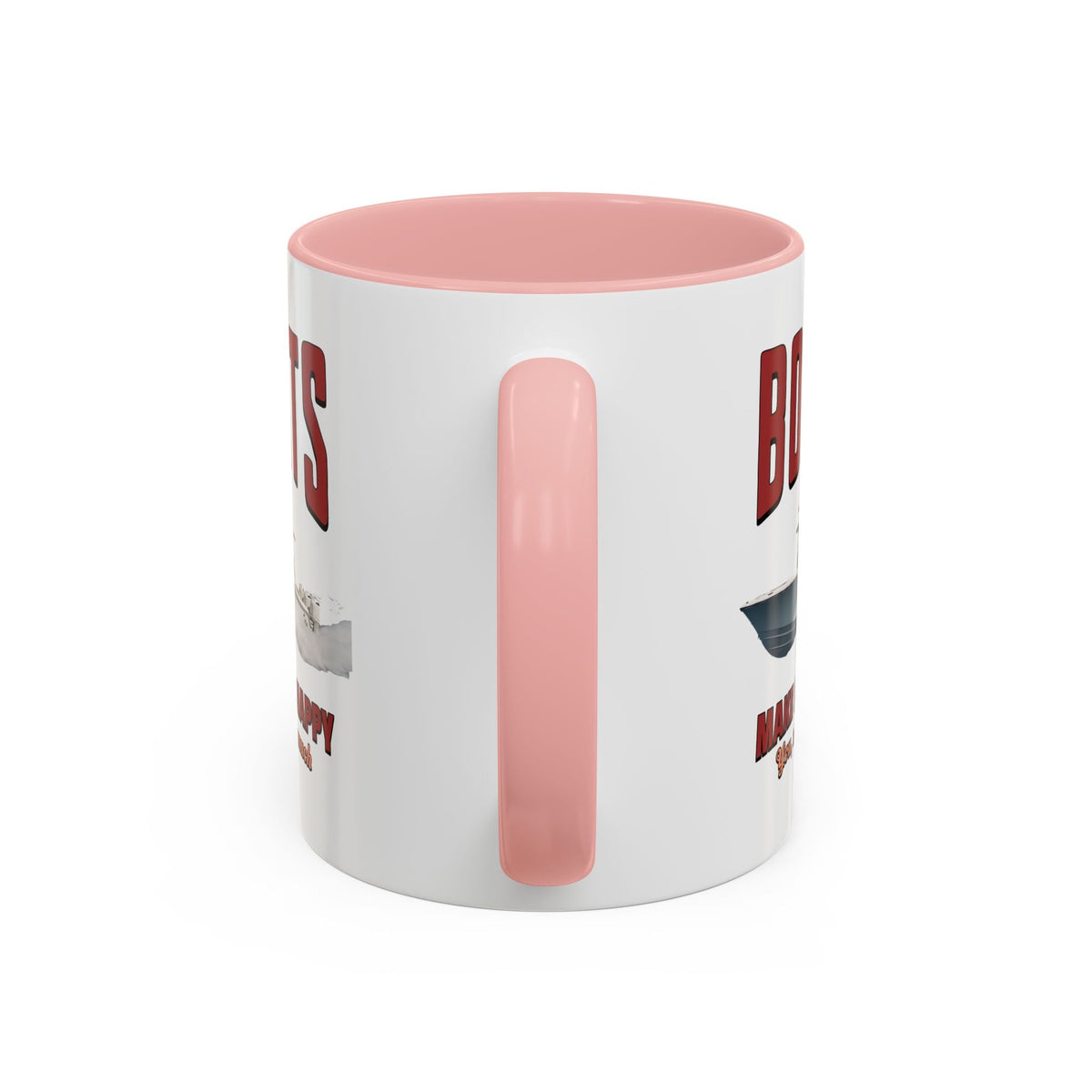 Custom Coffee Mug - Boats Make Me Happy Design - Get Tight Gear