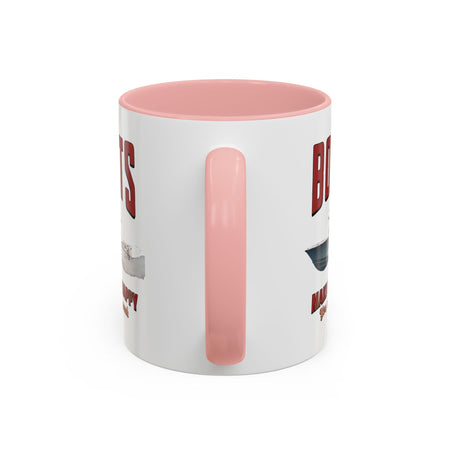 Custom Coffee Mug - Boats Make Me Happy Design - Get Tight Gear