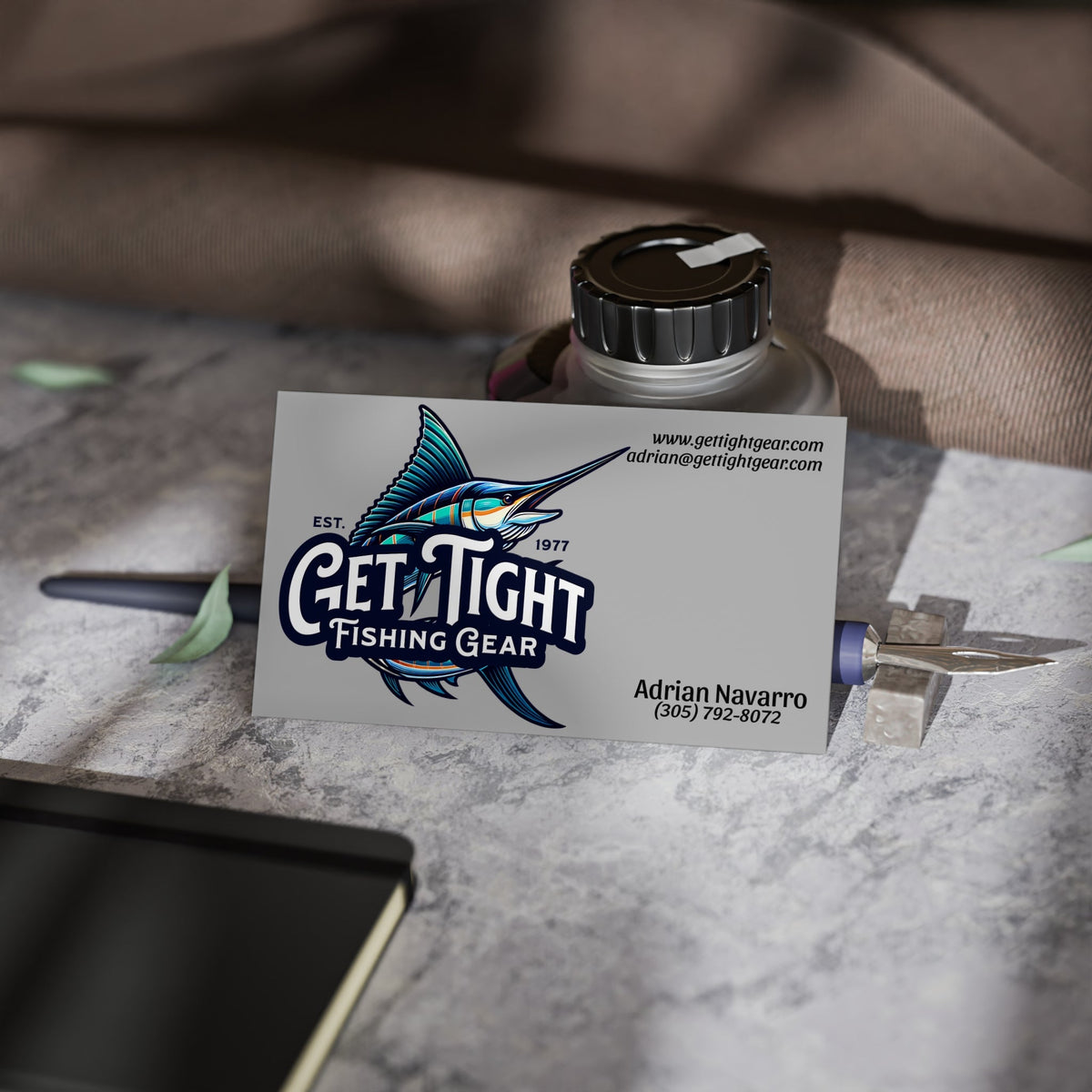 Custom Fishing Business Cards | Get Tight Fishing Gear | Professional Networking Essentials - Get Tight Gear