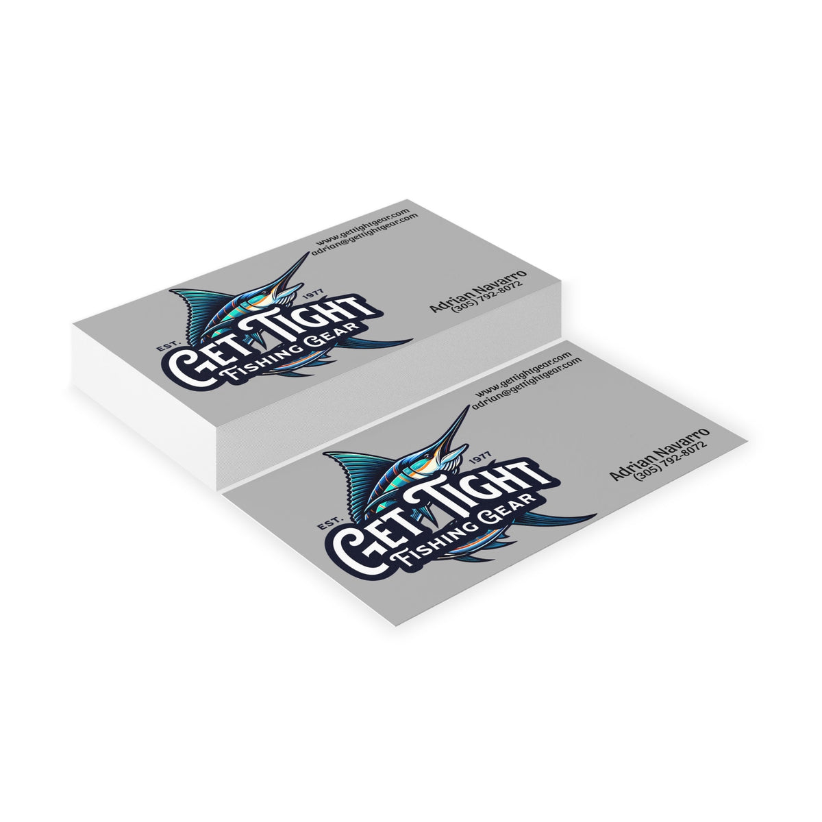 Custom Fishing Business Cards | Get Tight Fishing Gear | Professional Networking Essentials - Get Tight Gear
