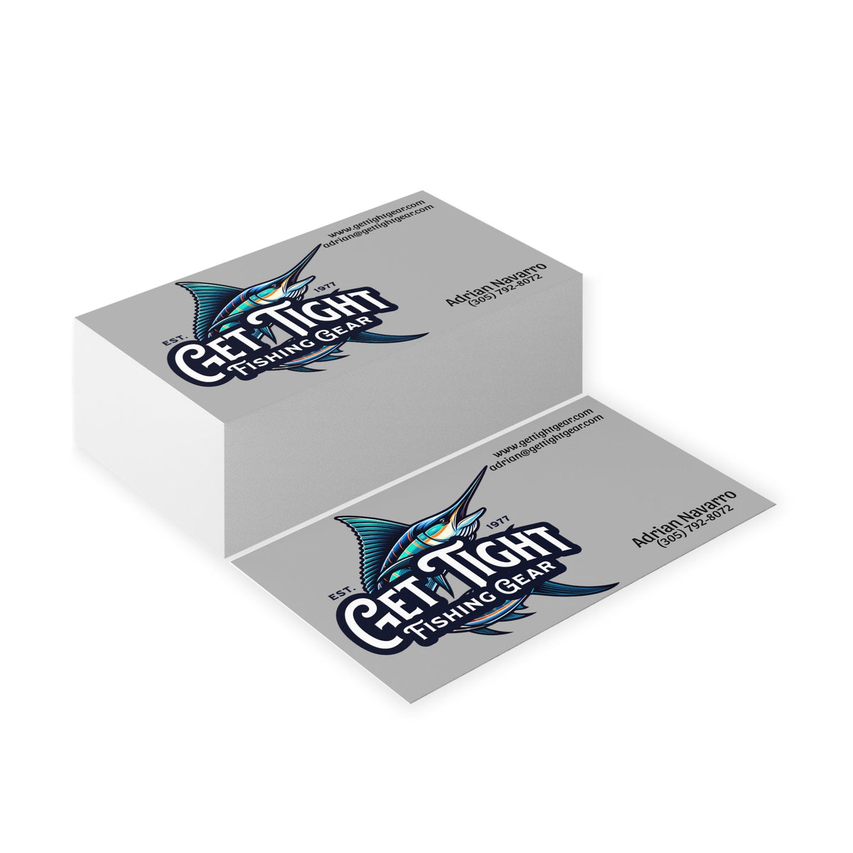 Custom Fishing Business Cards | Get Tight Fishing Gear | Professional Networking Essentials - Get Tight Gear