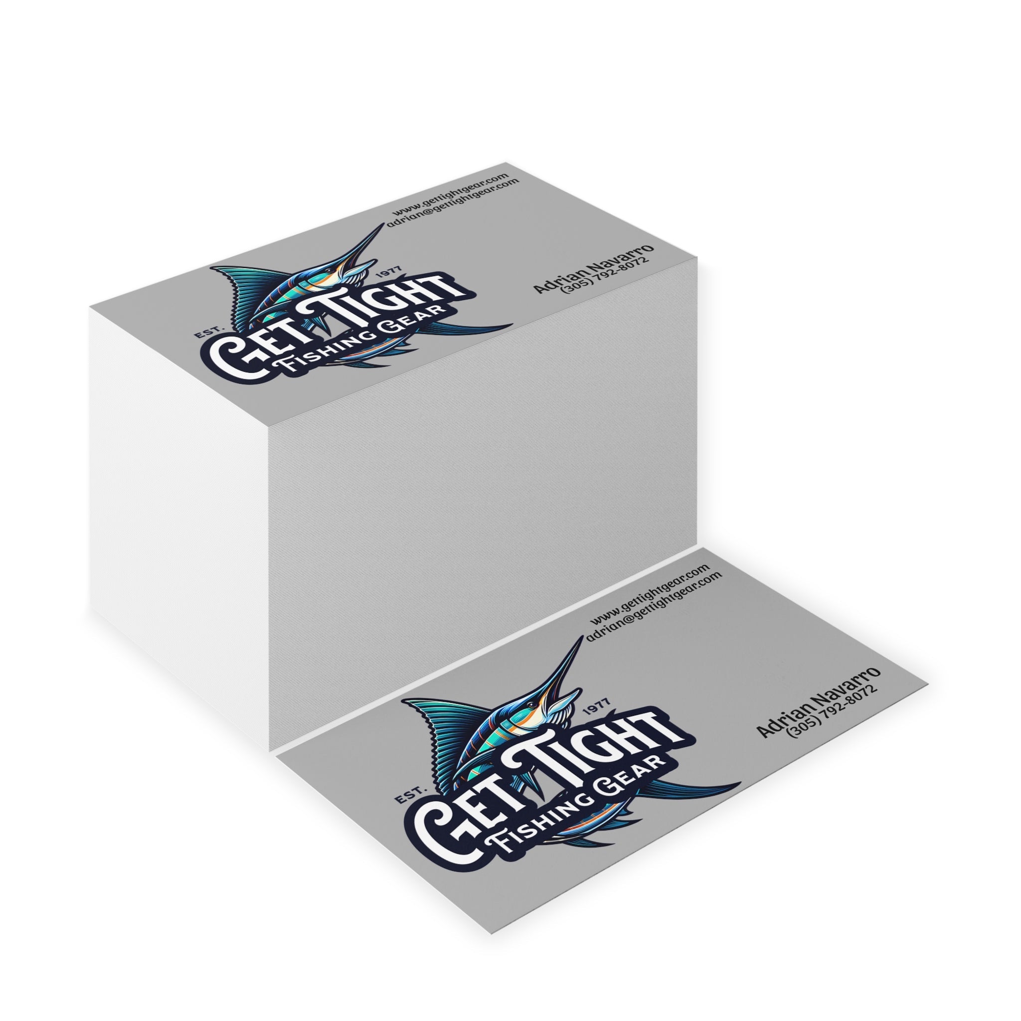 Custom Fishing Business Cards | Get Tight Fishing Gear | Professional Networking Essentials - Get Tight Gear