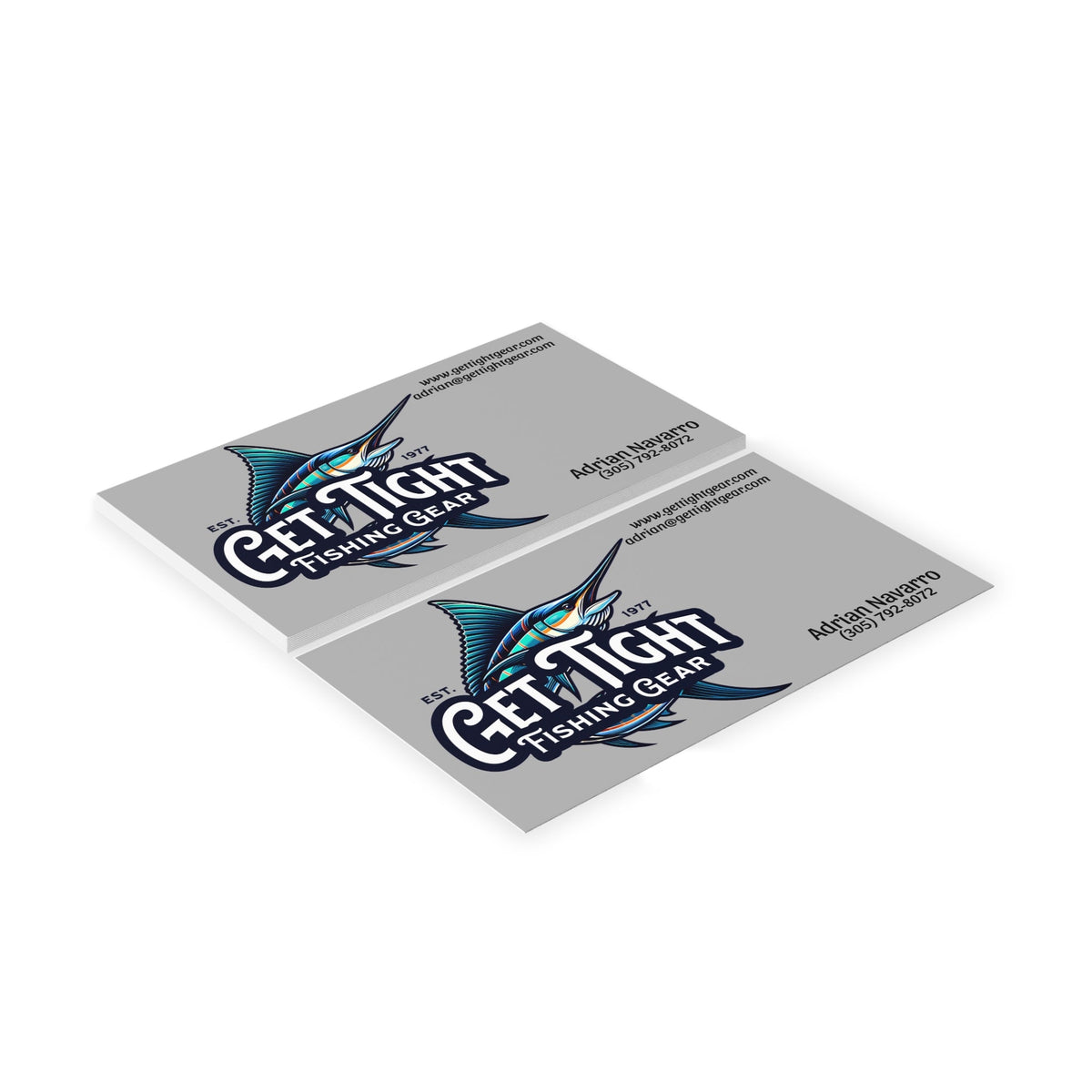 Custom Fishing Business Cards | Get Tight Fishing Gear | Professional Networking Essentials - Get Tight Gear