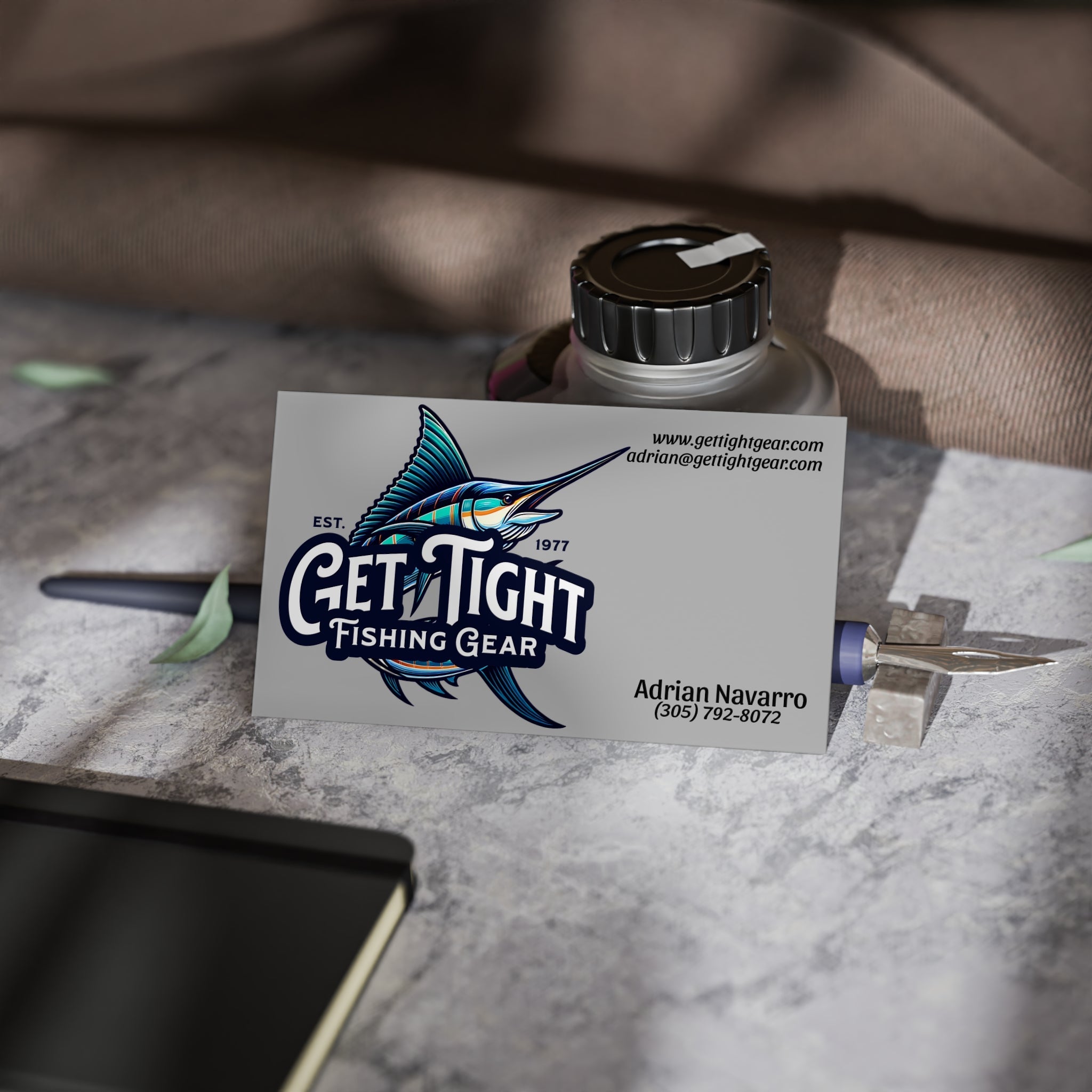 Custom Fishing Business Cards | Get Tight Fishing Gear | Professional Networking Essentials - Get Tight Gear