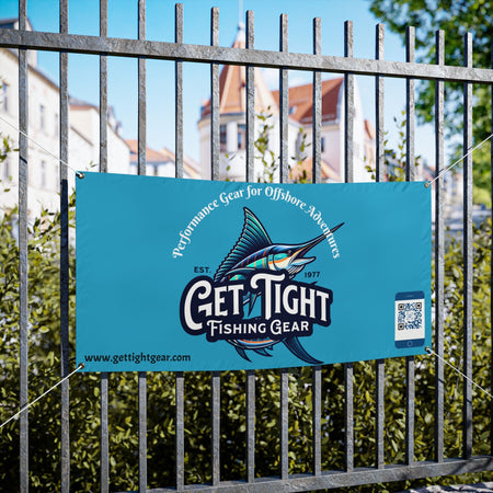 Custom Fishing Vinyl Banners - Perfect for Outdoor Celebrations & Events - Get Tight Gear