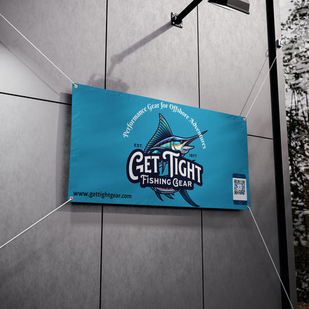 Custom Fishing Vinyl Banners - Perfect for Outdoor Celebrations & Events - Get Tight Gear