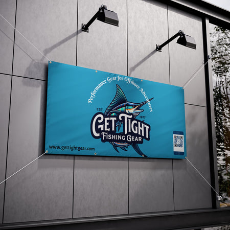 Custom Fishing Vinyl Banners - Perfect for Outdoor Celebrations & Events - Get Tight Gear