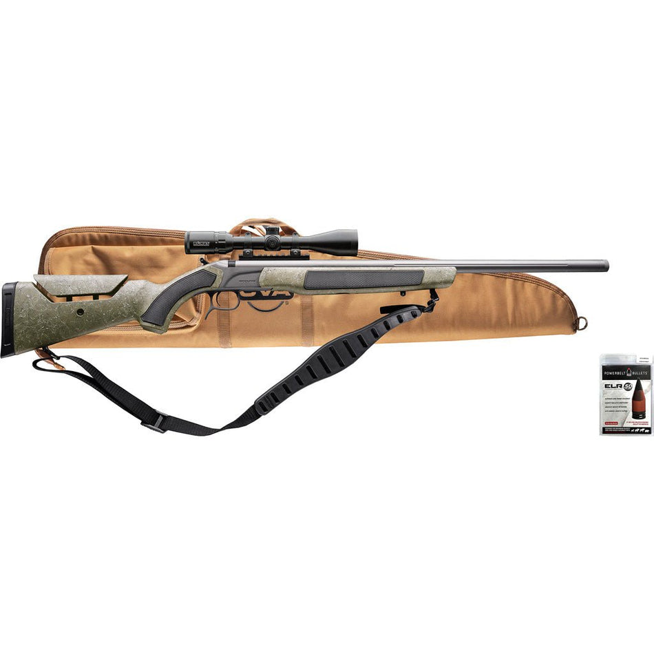 CVA Accura MR - X V2 Muzzleloader Package 50 Cal 26 in. Tung/ODG w/BLK&GRY w/KonusPro 3 - 9X40 - Get Tight Gear