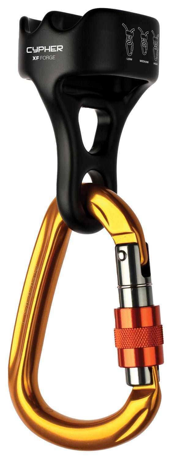 Cypher X F Forge Belay Black Ki - Get Tight Gear