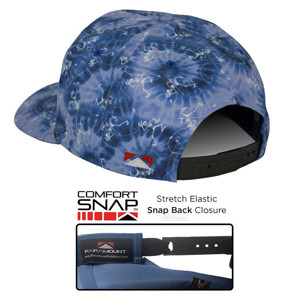 Dancing Skeletons Fly Fishing Trucker Tie Dye Rope Cap - Get Tight Gear