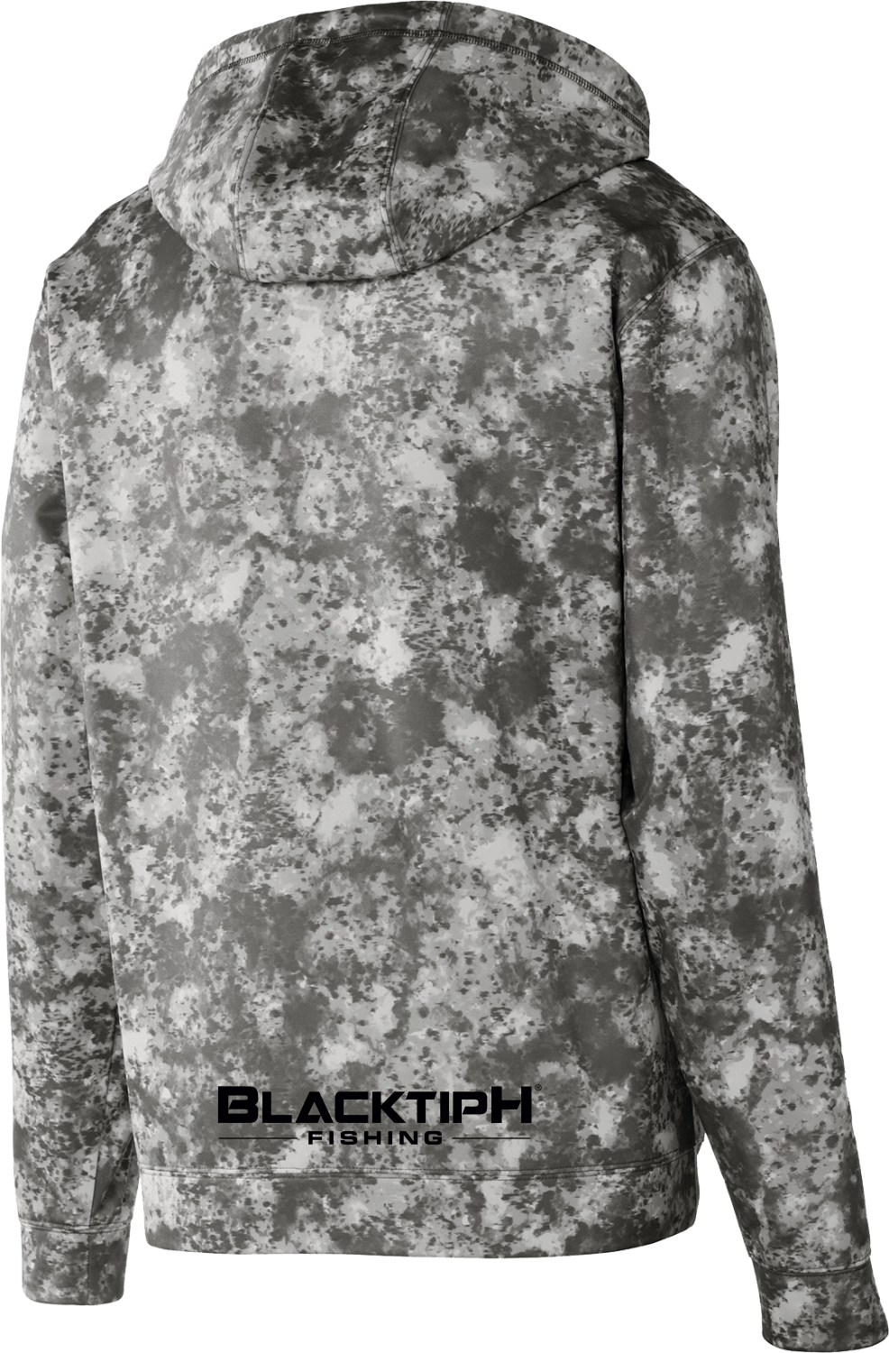 Dark Smoke Grey Mineral Freeze Fleece Hooded Pullover - Get Tight Gear