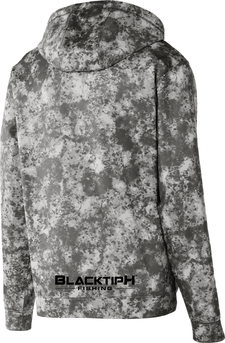 Dark Smoke Grey Mineral Freeze Fleece Hooded Pullover - Get Tight Gear