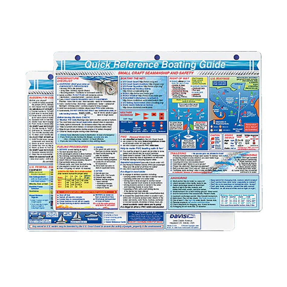 Davis Quick Reference Boating Guide Card - Get Tight Gear