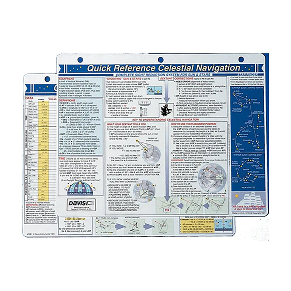 Davis Quick Reference Celestial Navigation Card - Get Tight Gear