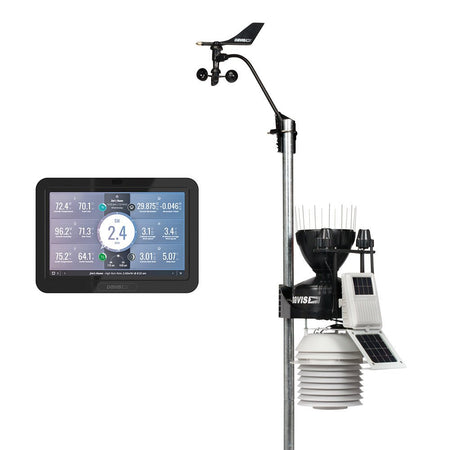 Davis Vantage Pro2 Wireless Weather Station w/WeatherLink Console, 24hr Fan Aspirated Radiation Shield, UV & Solar Sensors - Get Tight Gear