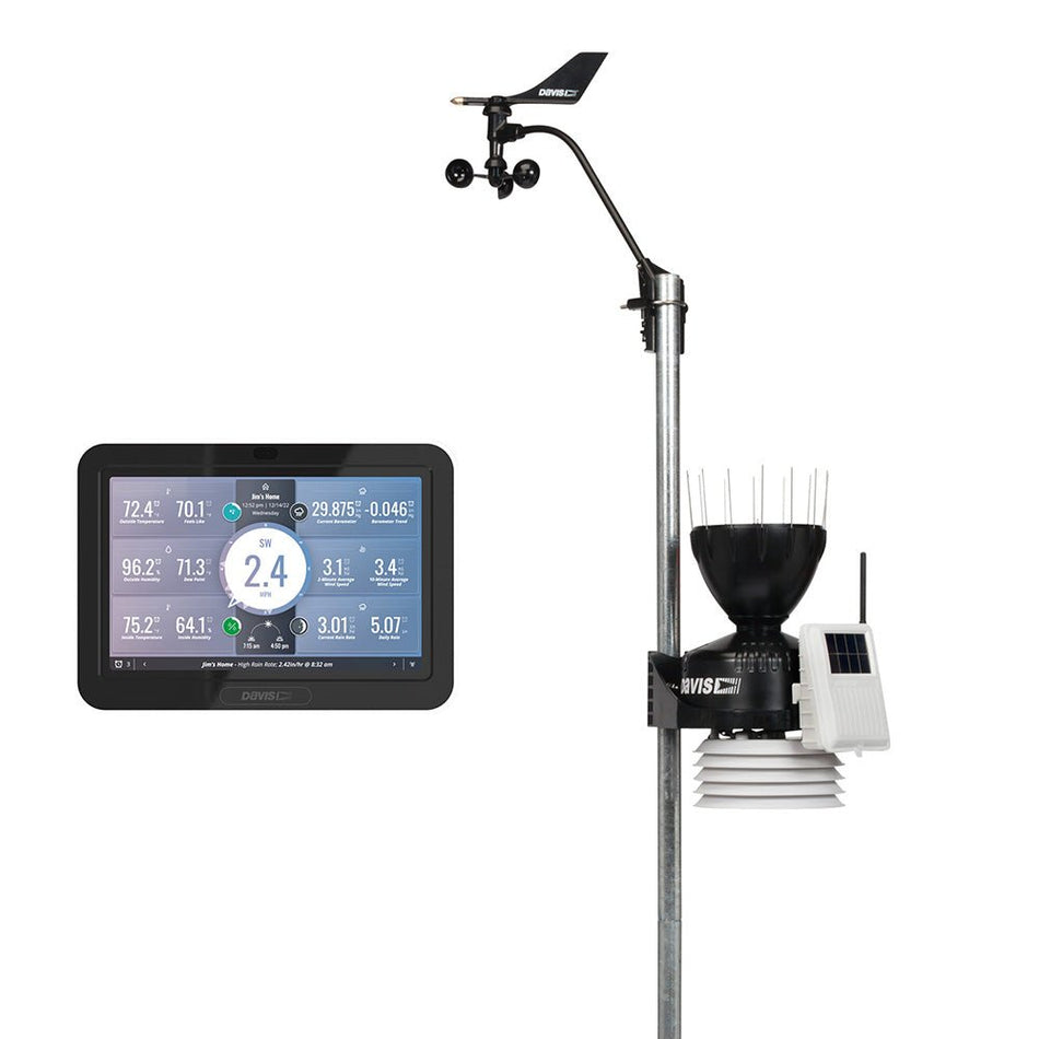 Davis Vantage Pro2 Wireless Weather Station w/WeatherLink Console & Standard Radiation Shield - Get Tight Gear