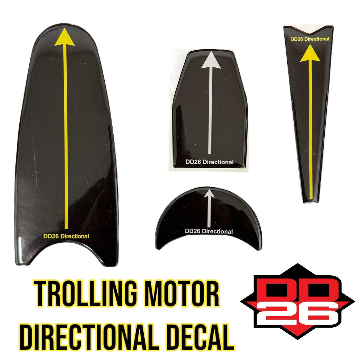 DD26 Directional Indicator Decal for your Trolling motor and Transducer - Get Tight Gear