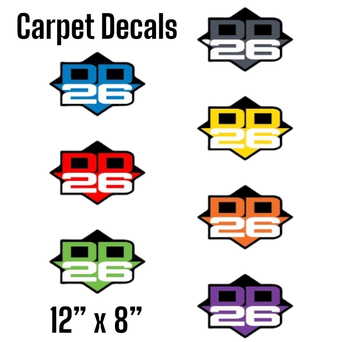 DD26 Fishing Carpet Decal 12" x 8" - Get Tight Gear
