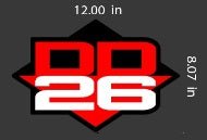 DD26 Fishing Carpet Decal 12" x 8" - Get Tight Gear