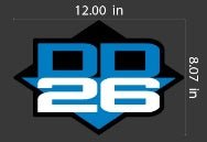 DD26 Fishing Carpet Decal 12" x 8" - Get Tight Gear