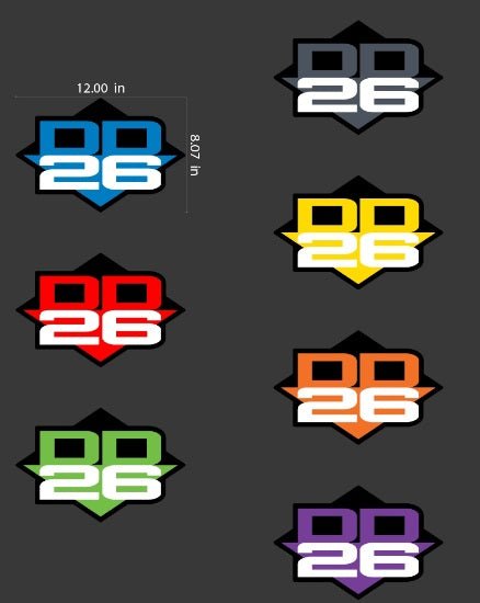 DD26 Fishing Carpet Decal 12" x 8" - Get Tight Gear