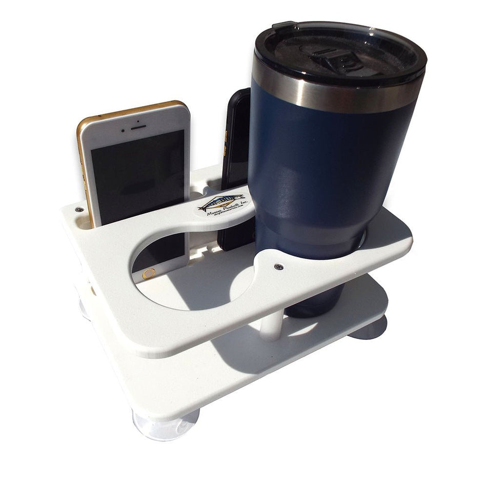 Deep Blue Marine Double Drink/Binocular/2 Cell Phones w/Suction Cups - Get Tight Gear