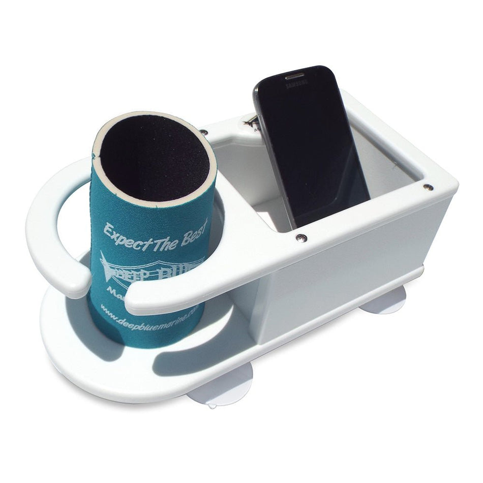 Deep Blue Marine MB - 1 Single Cup Holder w/Storage - Get Tight Gear