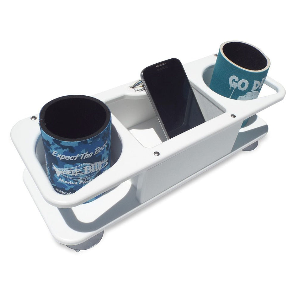 Deep Blue Marine MB - 2 Double Cup Holder w/Suction Cups - Get Tight Gear