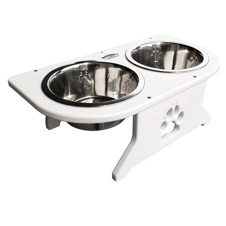 Deep Blue Marine Small Starboard Dog Dish w/Bowls - 5 - 1/2" Tall - Get Tight Gear