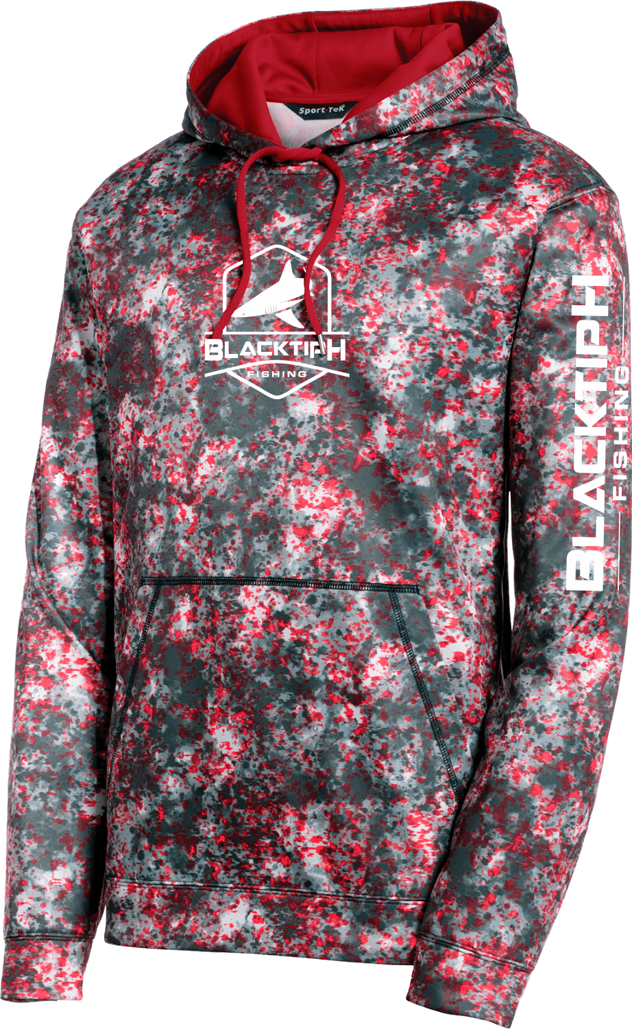 Deep Red Mineral Freeze Fleece Hooded Pullover - Get Tight Gear