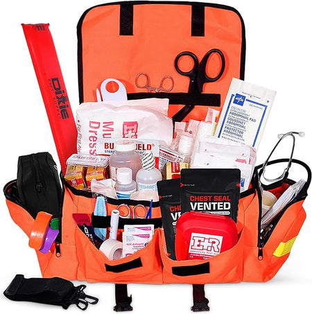 Deluxe EMT Trauma Kit - Fully Stocked First Responder Bag - Get Tight Gear