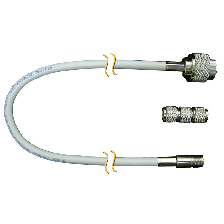 Digital Antenna RG - 8X Cable w/N Male, Mini - UHF Female - 30' - Get Tight Gear
