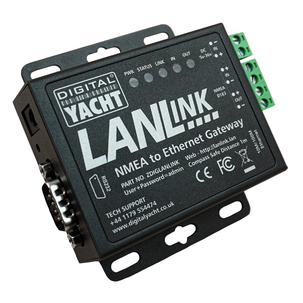 Digital Yacht LANLink NMEA 0183 To Ethernet Gateway - Get Tight Gear