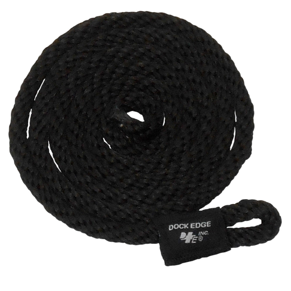 Dock Edge Fender Line - 3/8" x 5' - Black - 2 - Pack - Get Tight Gear