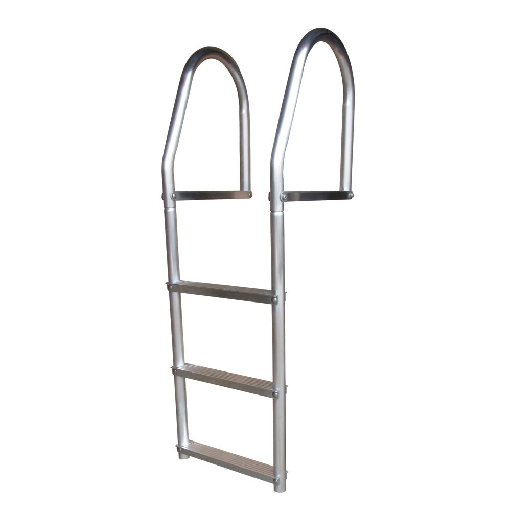 Dock Edge Fixed Eco - Weld Free Aluminum 3 - Step Dock Ladder - Get Tight Gear