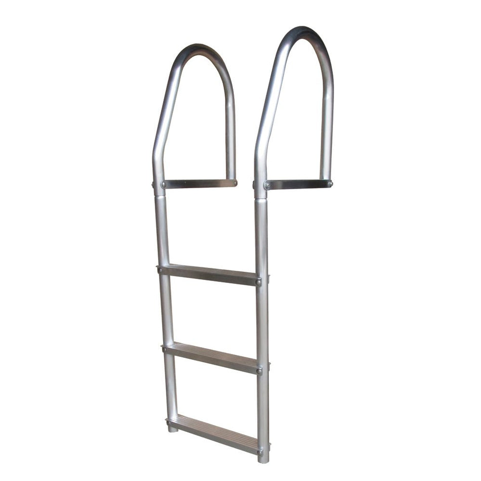 Dock Edge Fixed Eco - Weld Free Aluminum 3 - Step Dock Ladder - Get Tight Gear